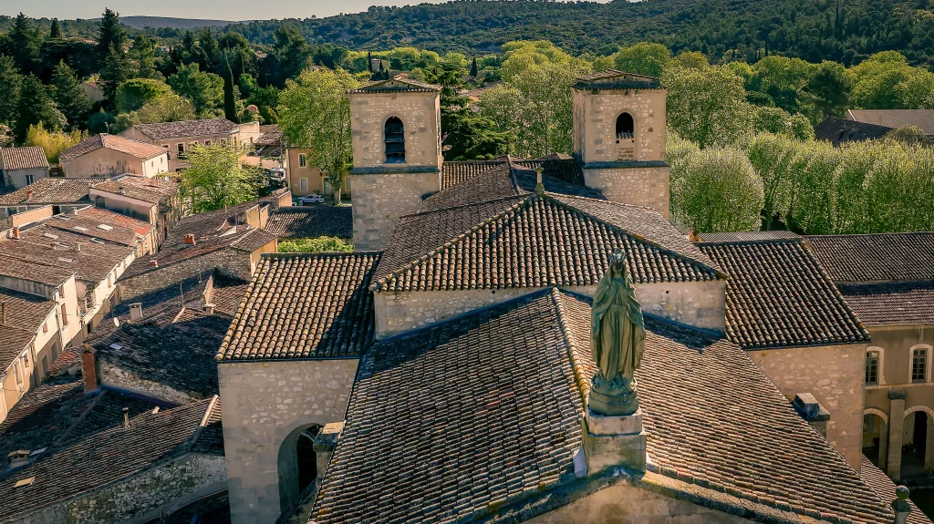 Vue aérienne des bâtiments du Château de Granoupiac