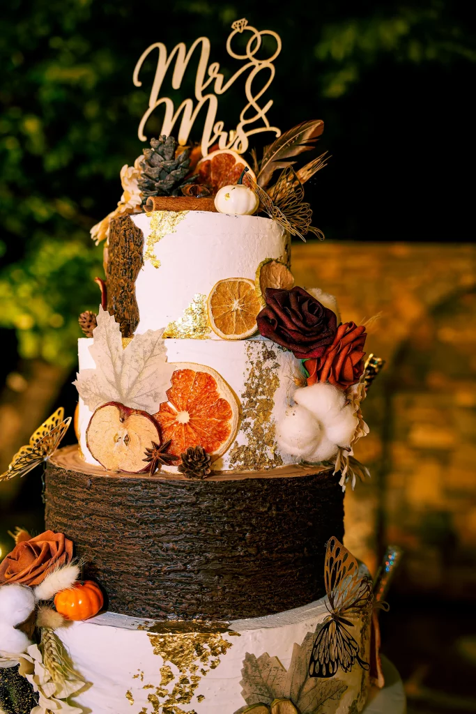 Gâteau décoré pour le mariage